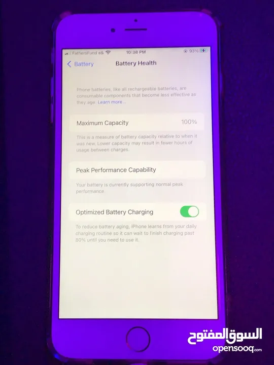 iPhone 6s Plus 128 gb battery health 100%