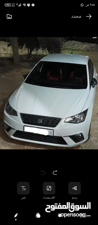 سيات ابيزا اكسلنس 2019 للبيع  السياره اقتصادية جدا بالسحب  ماطورها وقيرها نظاف وبحالة ممتازة