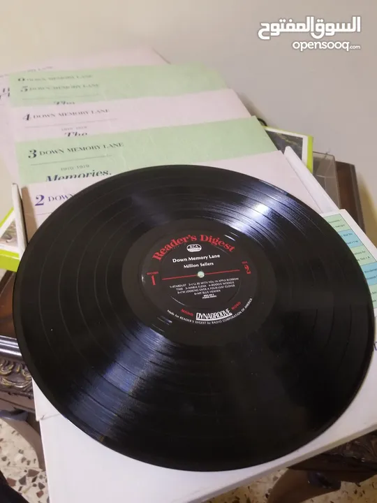 Gramaphone and vinyl Records  Box