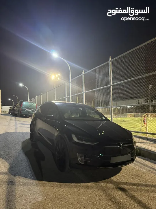 Tesla model x 2019 long range dual motor  فحص كامل+ الها كرت بالشكركه