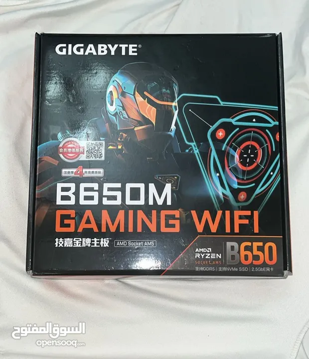 بورد لمعالجات Gigabyte B650M GAMING WIFI AMD AM5