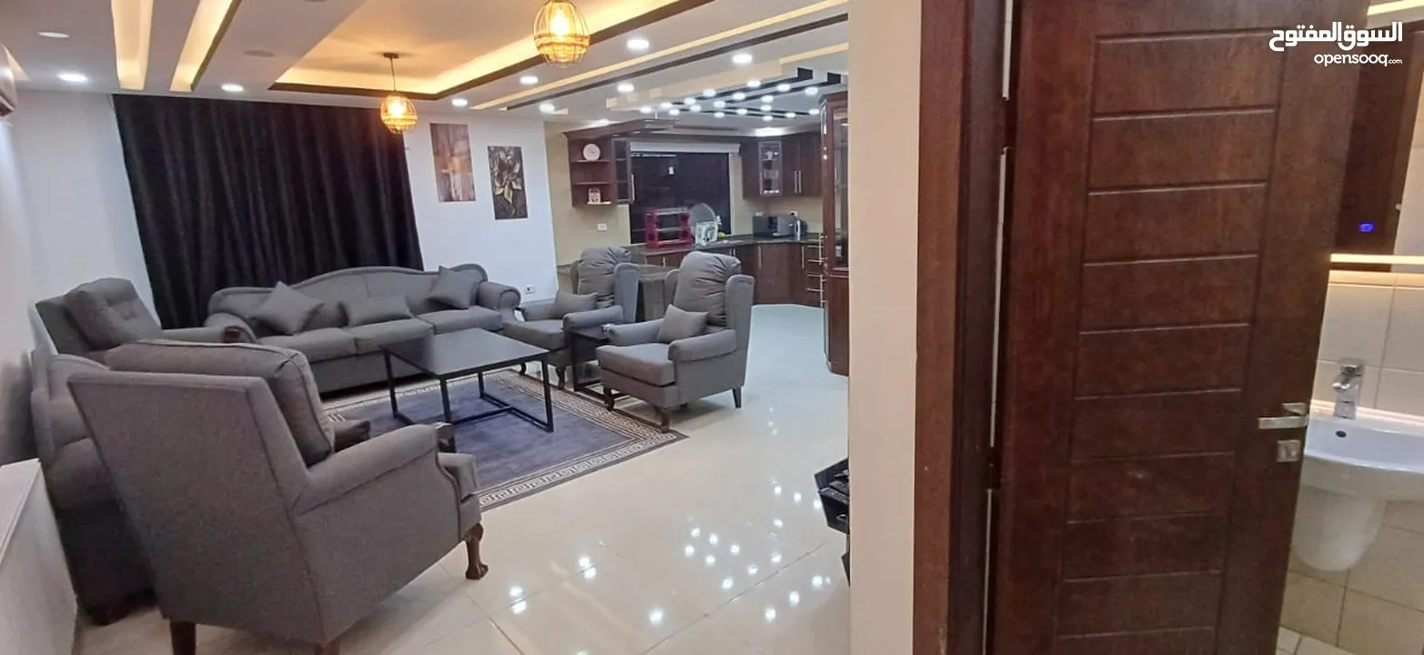 شقق فندقيه مفروشة مميزة vip بأجمل مناطق عمان طريق المطار ودير غبار والجبيهه
