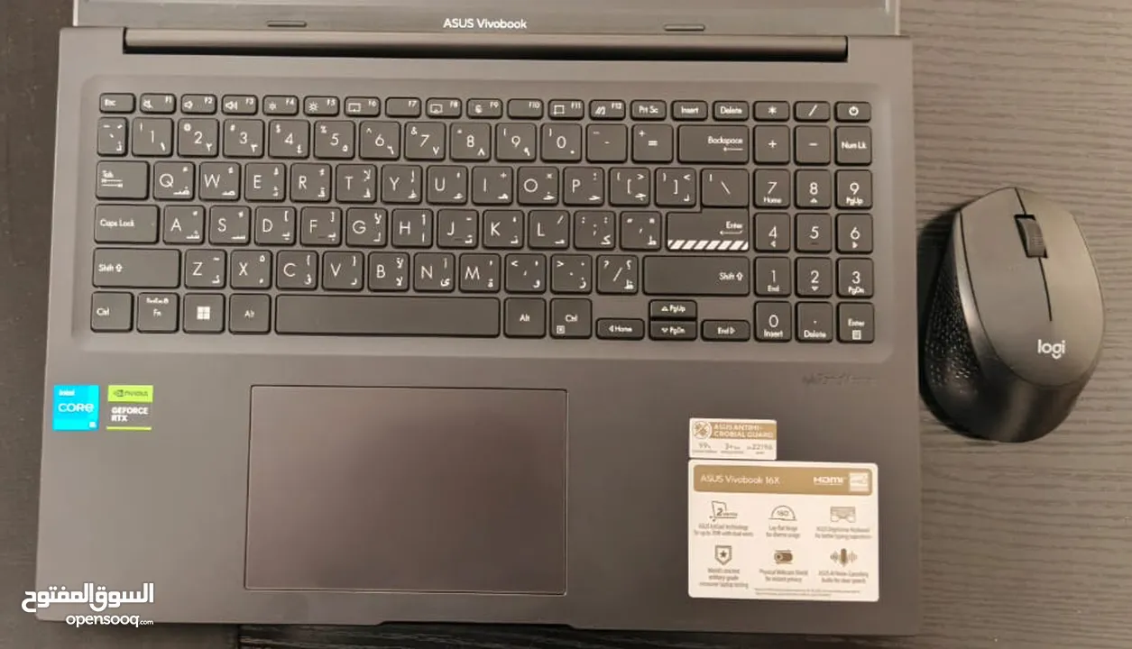 عرض لا يُفوّت – لابتوب استعمال 22 يوم فقط  ASUS Vivobook شبه جديد + هدايا قيمة
