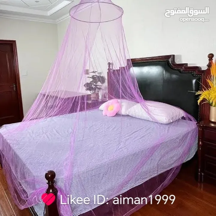 بردايه ناموسيه  ديكور  الحل الامثل و الاضمن لمنع دخول الحشرات نهائيا لاي سرير غرفة نوم مجوز او مفرد