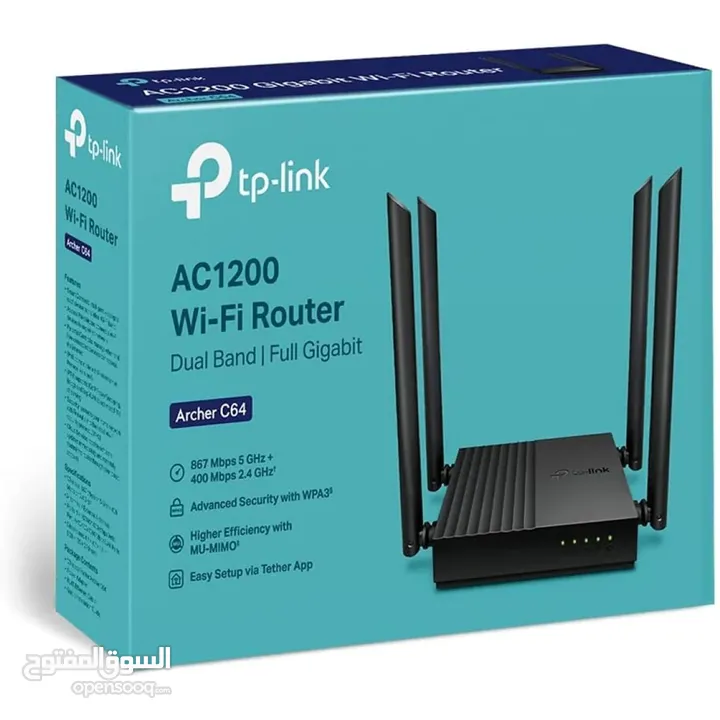 راوتر تي بي لينك أصلي جديد AC1200 wifi router