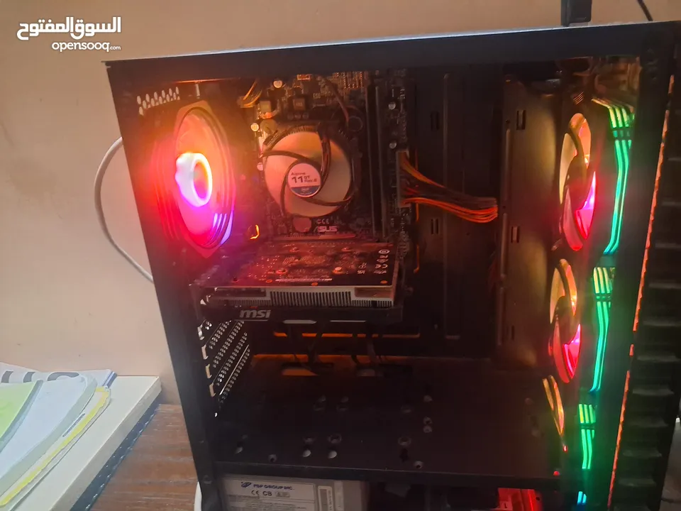 كمبيوتر جيمنج يشغل اغلب الألعاب بجودة عالية وباقي الألعاب بجودة متوسطة