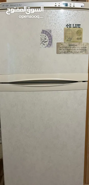 ثلاجه هاي للايف مستعمل بحاله ممتازه ونظيفه جدا 14قدم