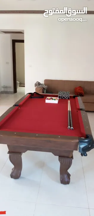 طاولة بلياردو 7.5قدم خشب كامل