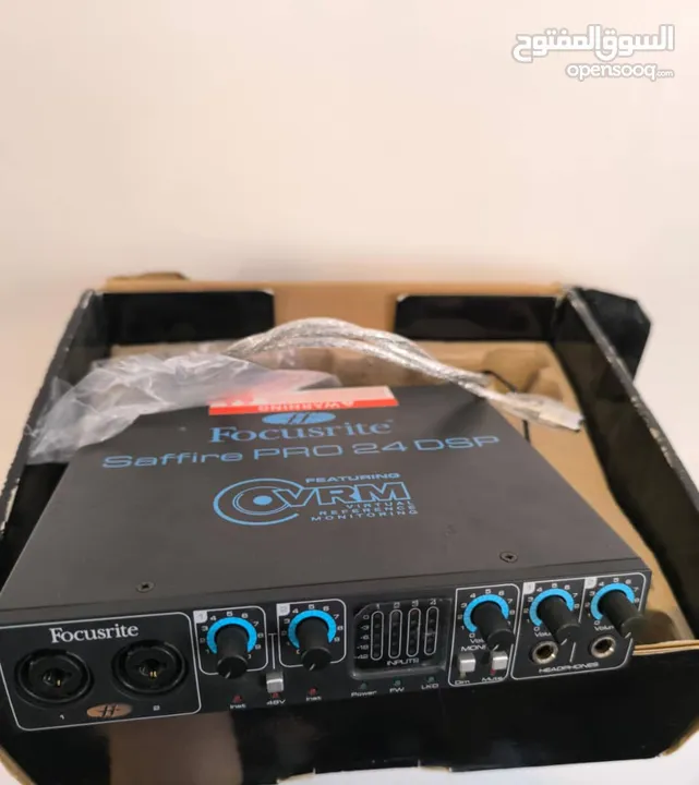 فوكسريت saffire pro 24dsp كرت صوت احترافي لتسجيل الصوت والالات الموسيقية