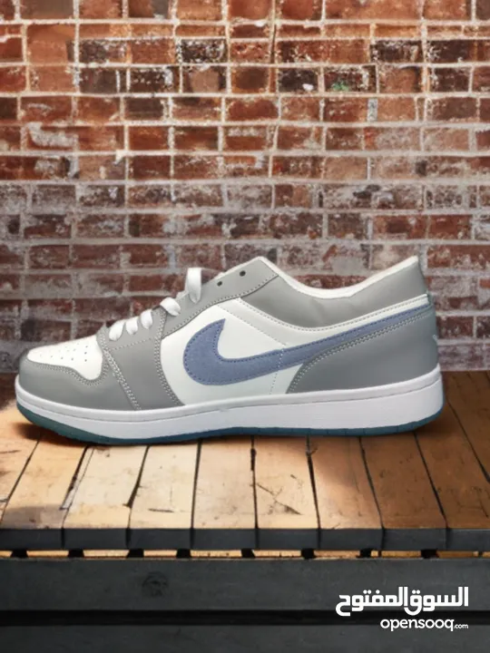 Gray & White Nike-Style Basketball design shoes