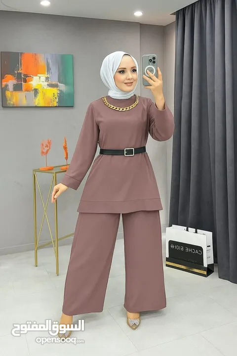 طقم ستاتي مع حزام و سنسال  السعر.... 8 دنانير وزن 50 لل 85  سي واي