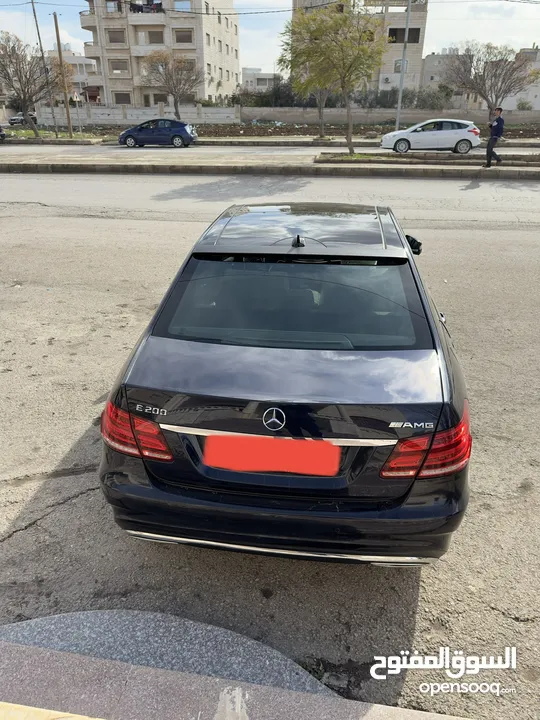 مرسيدس E200 AMG KIT ORGINAL  لون كحلي ماشية 105 الف  فل الفل  7 جيد