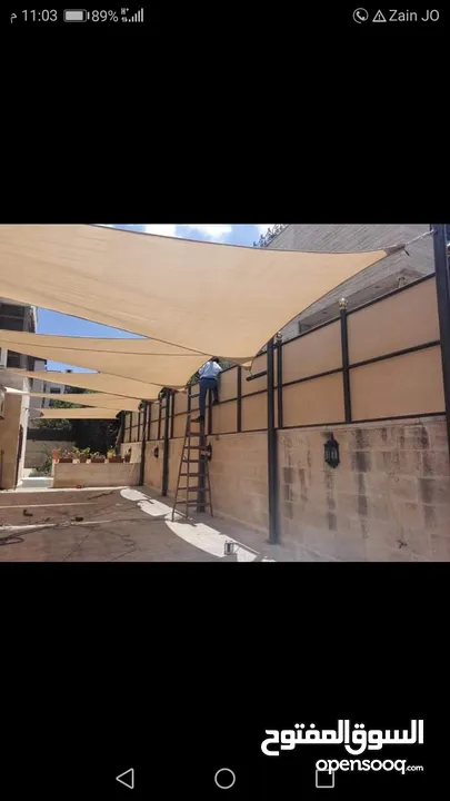 نقوم بتركيب جميع انواع المظلات والشوادر الشد والاشرعه والبراقولات واللكسان بسعر منافس جدا جدا