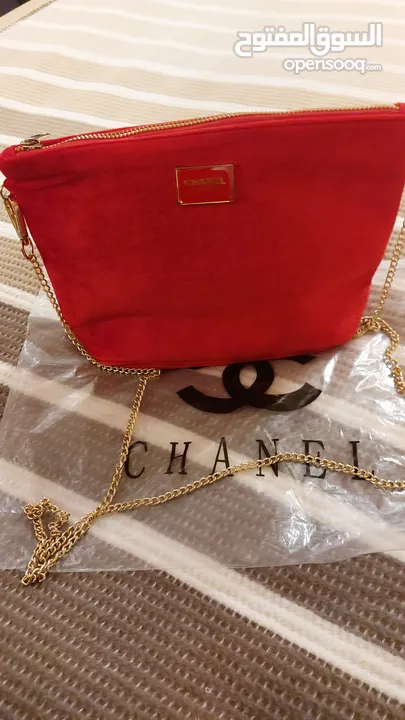 Channel crossbody/makeup bag