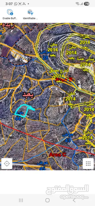 قطع اراضي في يعبد