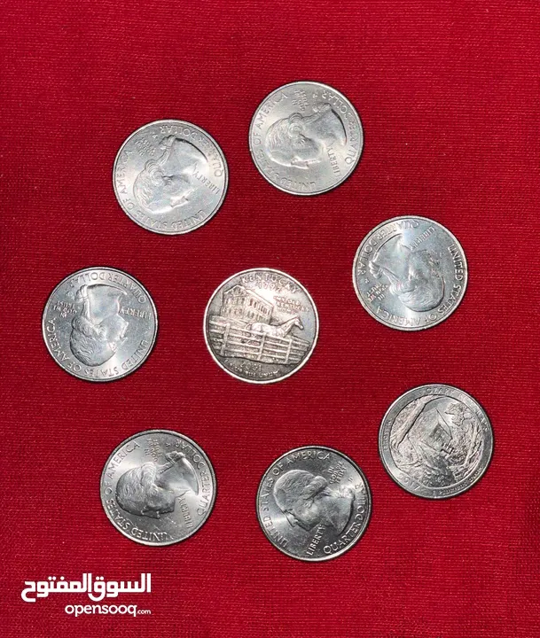 عملات معدنية أمريكية 213 قطعة. الاسعار داخل الوصف.
