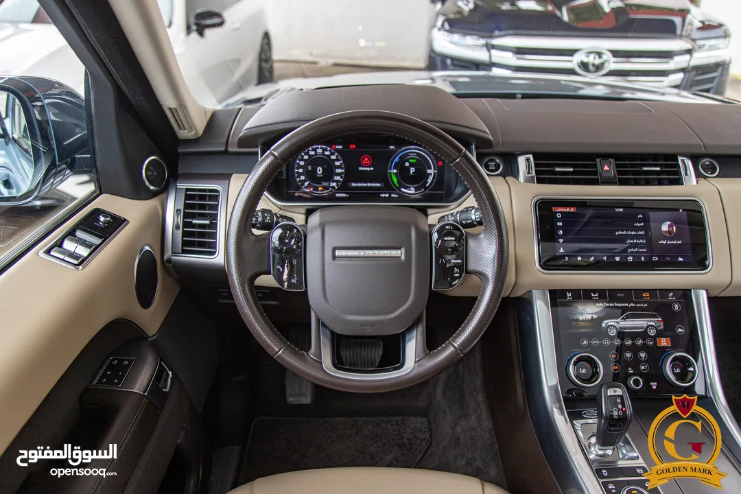 Range Rover Sport 2021 Hse Plug in hybrid  Black edition    السيارة وارد المانيا