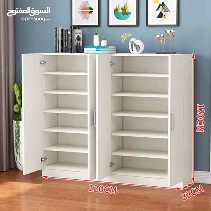 خزائن احذيه طاولات وسط خشب ودهان طاولات احذيه قياس 140عرض ارتفاع 90 غمق 40 جميع الوان والمقاسات حسب