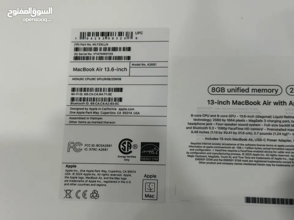 2022 MacBook Air M2 chip ماك بوك إم 2 جديد مغلف نو اكتف بسعر مغري جدا