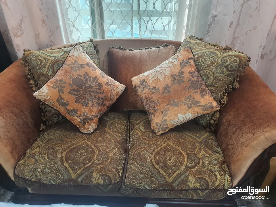 sofa set with bedside table