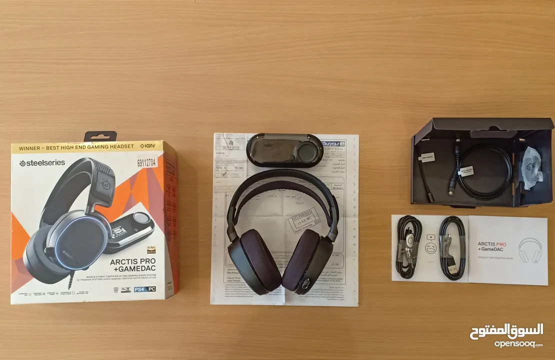 SteelSeries Arctis Pro + GameDAC Wired Gaming Headset - and Amp - PS5/PS4 and PC ستيل سيريز