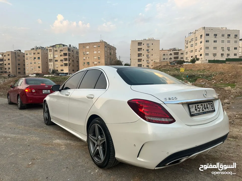 مرسيدس C 200 AMG للبيع كاش او اقساط بحالة الوكالة موديل 2015 محدثة 2020