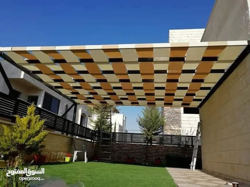 شوادر _ اشرعة _ مظلات _ مظلات قوسية _ سواتر جانبية _ شادر _ حدادة عامة _ حداد _ المنيوم _شماسي