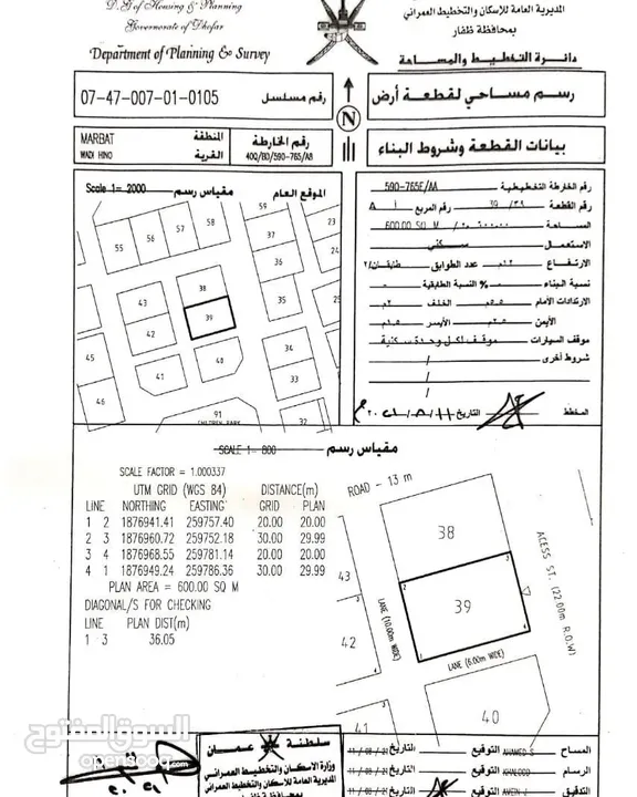 اراضي مرباط للبيع