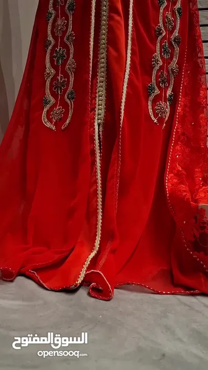 قفطان حنة احمر