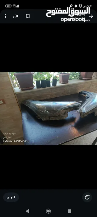 اضوية تويتا chr 2019 نضاف كما موضح بالصور الضو الي من جهة الشمال يوجد به شعر خفيف