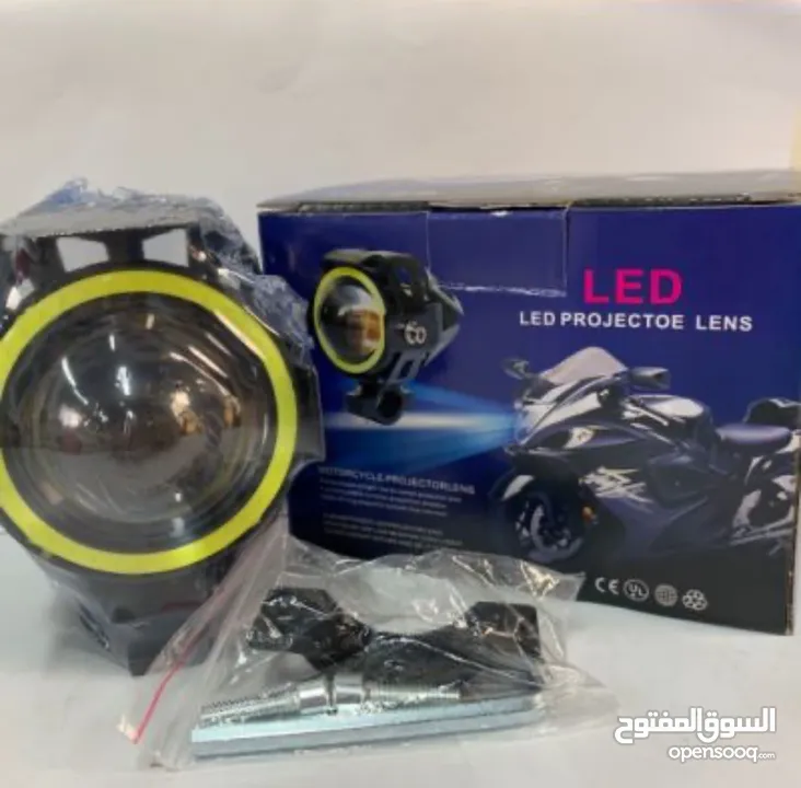 اضواء للدراجه الناريه مقاومه للماء LED projector lens