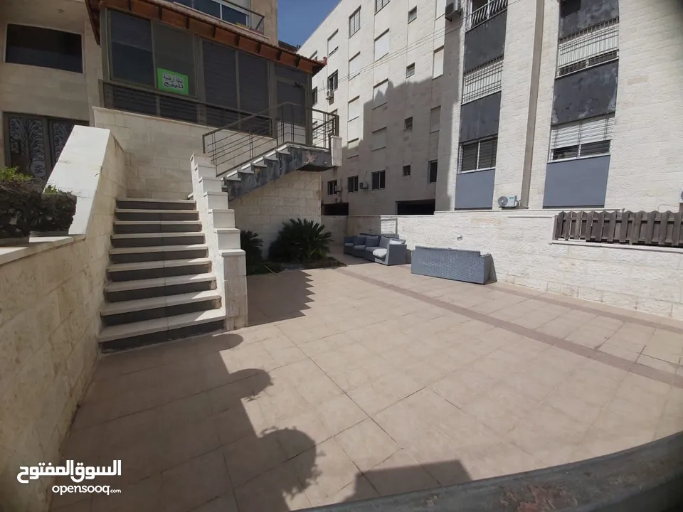 شقة ارضية للبيع غرفتين نوم في الرابية