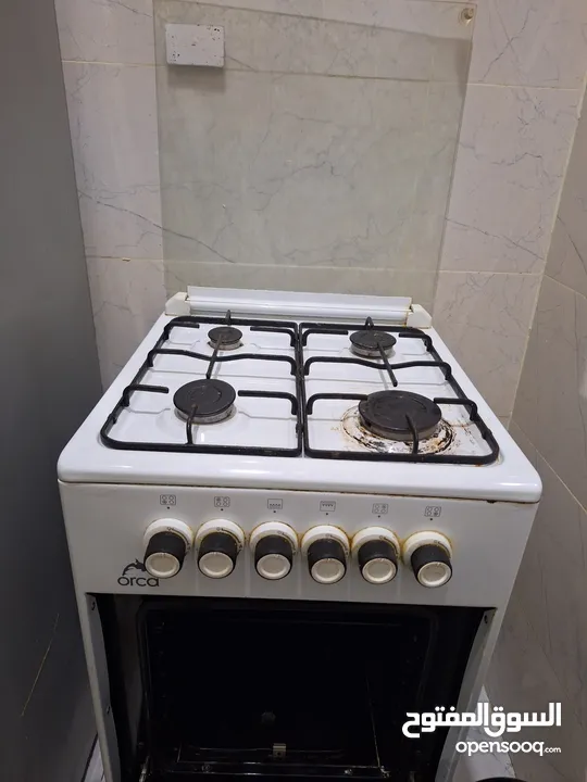 4 faces Orca Gas cooker with oven