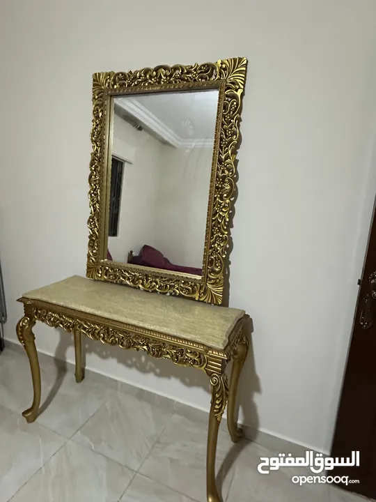 مدخل +مرآه وكاله طاوله رخام بسعر مغري جدا