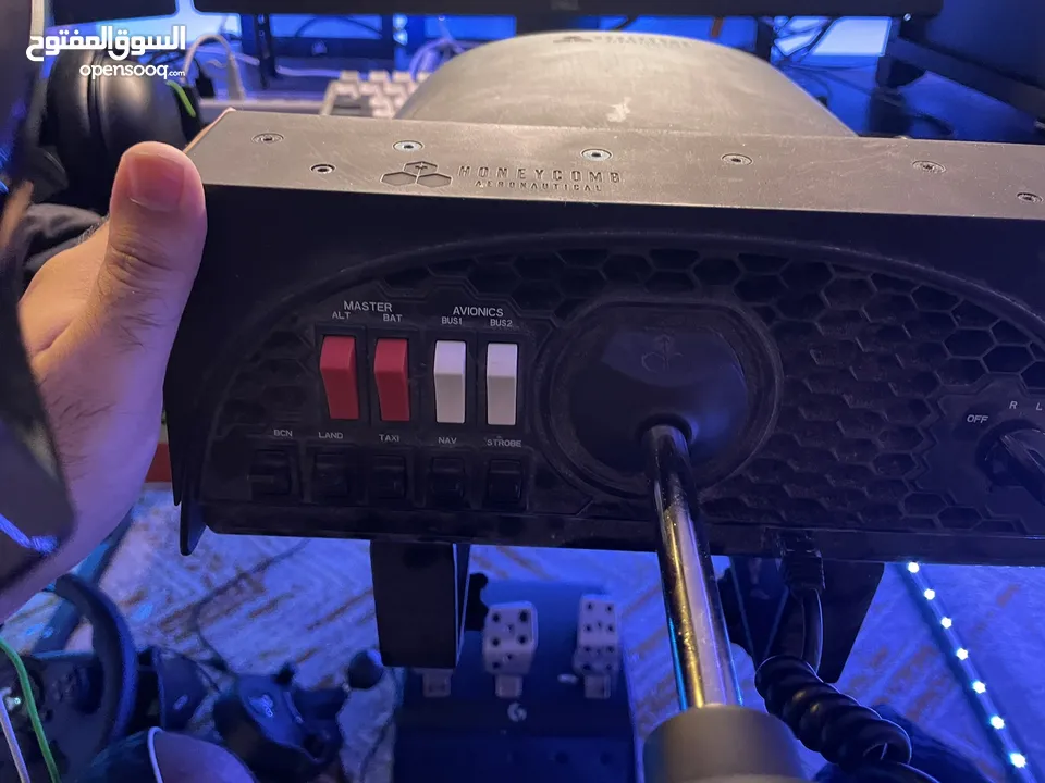 جهاز هانيكومب لتحكم بالطائرة مخصص للعبة mfs 2020