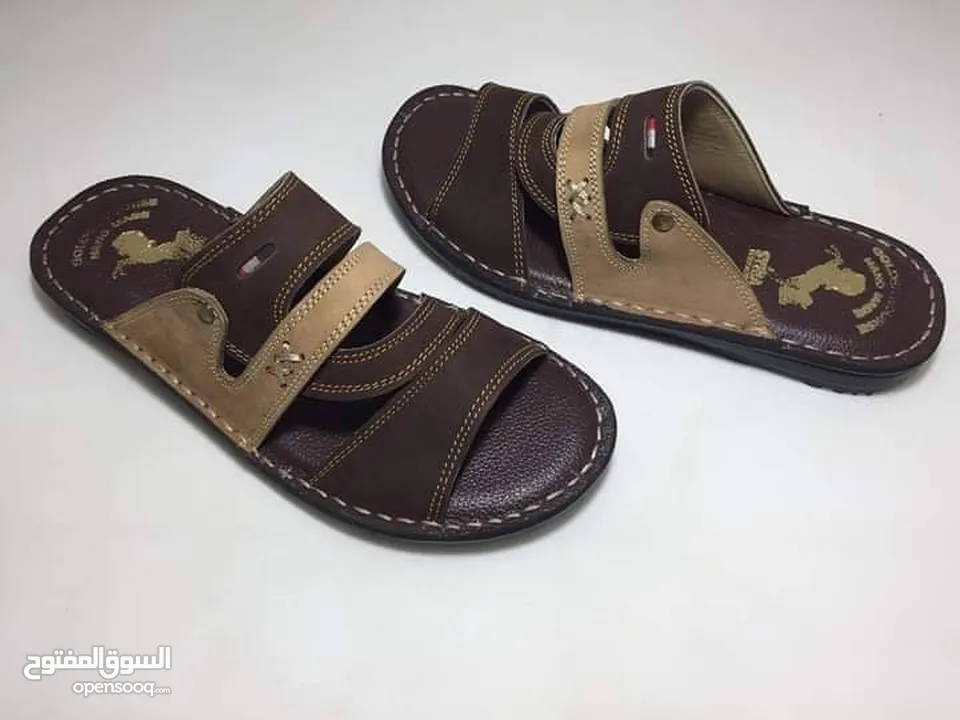 عرض خرافي اشتري شحاطه جلد طبيعي   بسعر8دينار شامل التوصيل داخل عمان والزرقاء   شحطات HAND MAED  جلد