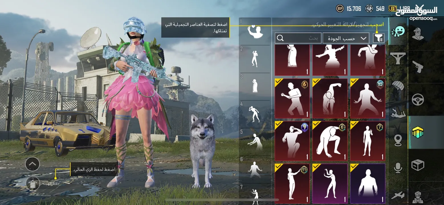 حساب ببجي عالمية لفل 74