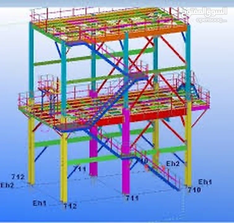 رسام 3D steel structure خبرة 5 سنوات  سرعة ودقة بلعمل