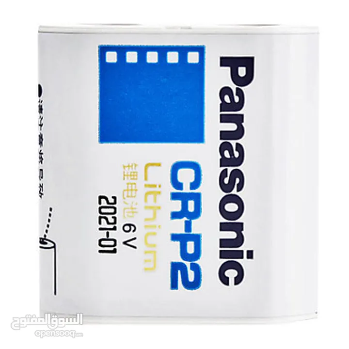 بطاريات ليثيوم CRP2 6V بناسونك Panasonic Photo Lithium CR-P2 6V battery