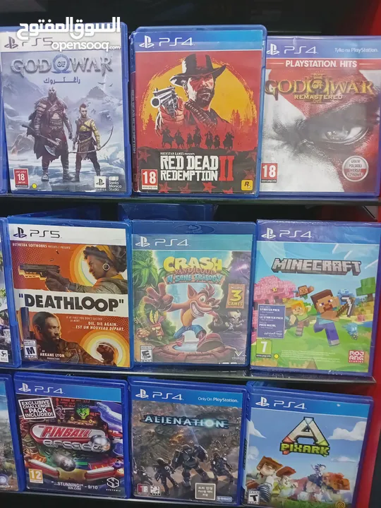 سيديات بلايستيشن فور  و فايف PS4 &PS5 CD.S