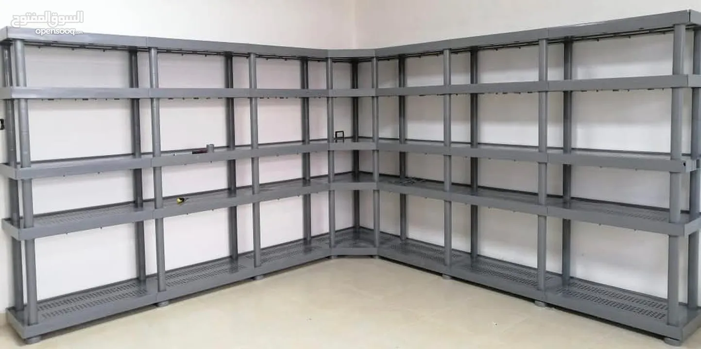 ارفف بلاستيك لتجهيز المحلات