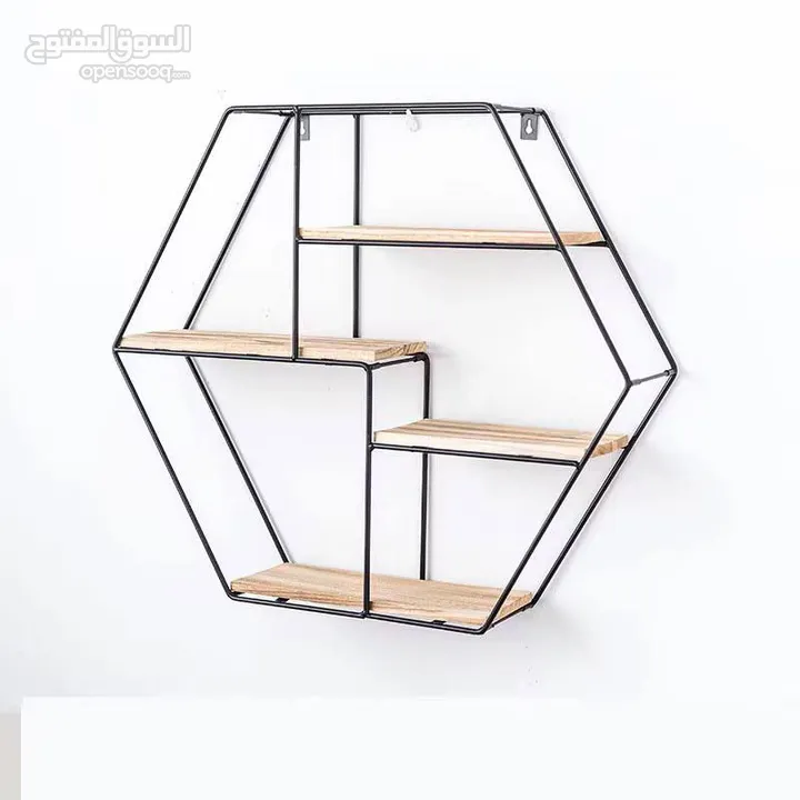 وهاي الرفوف الحديد والخشب هي اللمسة اللي بتكمل المكان بسعر 50 شيكل وكل 3 بسعر 99 شيكل مش مجرد