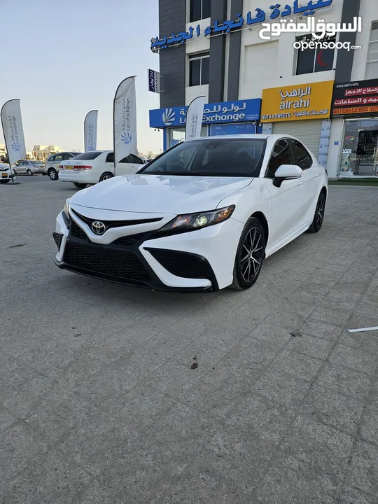 TOYOTA CAMRY SE, 2022 MODEL, 2025 IMPORT, WHITE COLOR, 84,900 MILES ONLY