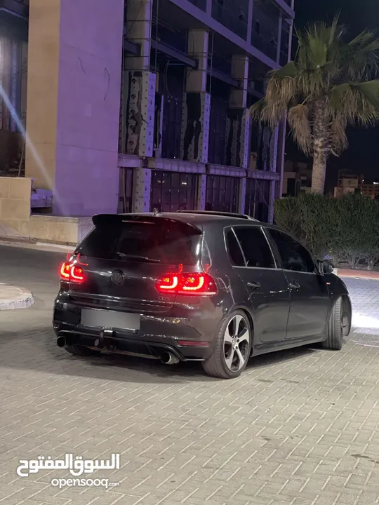 للبيع نص بنص او كاشش جولف gti 2012 فل اضافات  ستيج 2 بوبس داون بايب  تعديل مرتب مطور جديد بلكرتونة