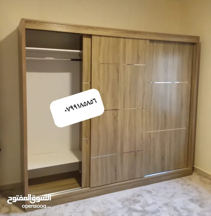 خزائن ملابس خشب لامنيت 18م جميع الوان حسب الطلب كفاله على جميع اعمالنا