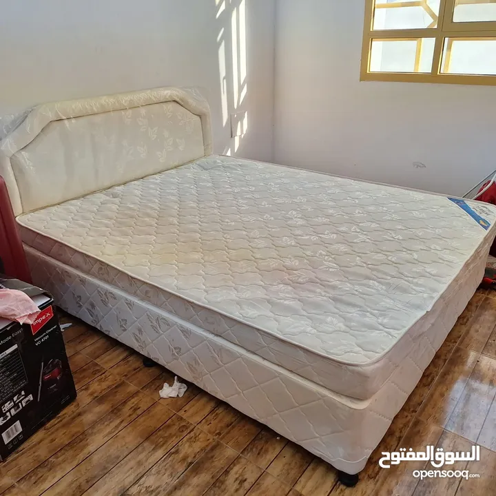 Queen size bed and sofa