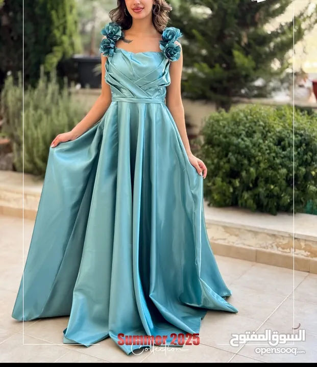 فستان رسمي لون نهدي نمرة 46