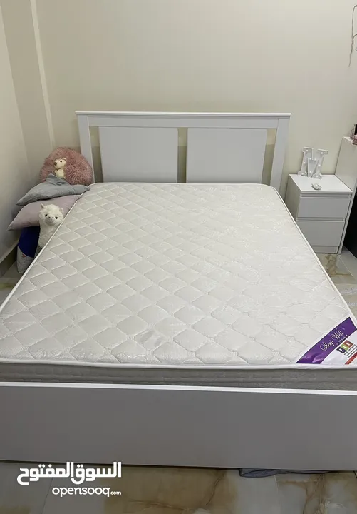 Ikea bed frame with mattress together 60 OMR