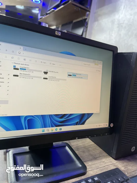 كمبيوتر HP جيل سادس رام 16 جيجا كامل مكمل من افضل الأجهز لمكتبك