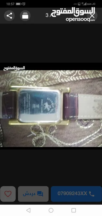 ساعة ماركة بولو تم شراءها من الخطوط الجوية السعودية لون بني استخدام بسيط جدا......